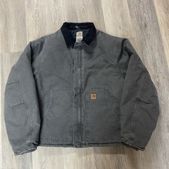 Vintage Carhartt Arctic Traditional Jacket Gravel/Gray J22 GVL Men’s 2XL Tall - Picture 1 of 14